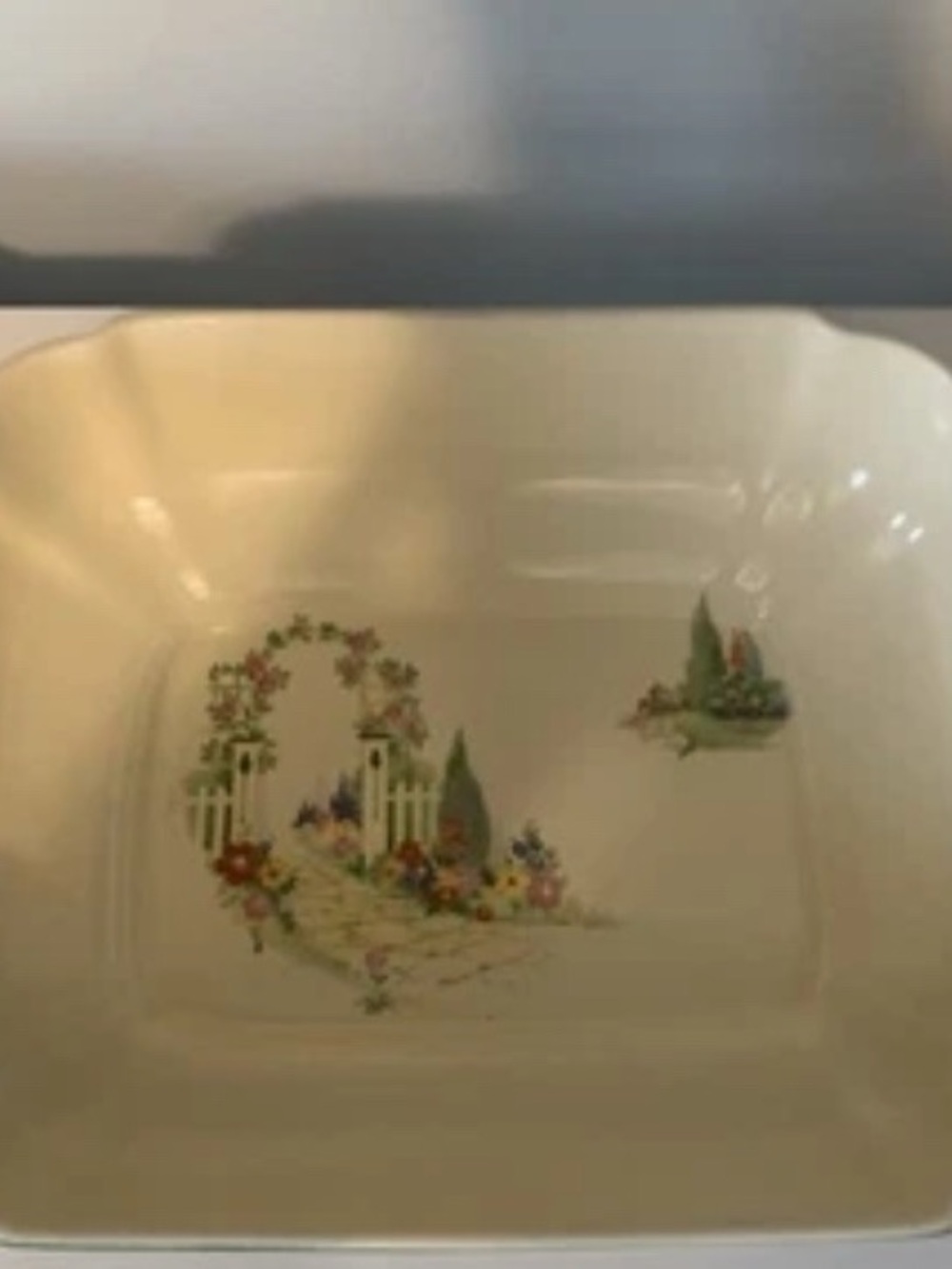 Rare Homer Laughlin English Garden Casserole Dish w/Lid C-4 Century Shape - Picture 11 of 16